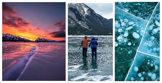 Chasing Frozen Bubbles – Abraham Lake